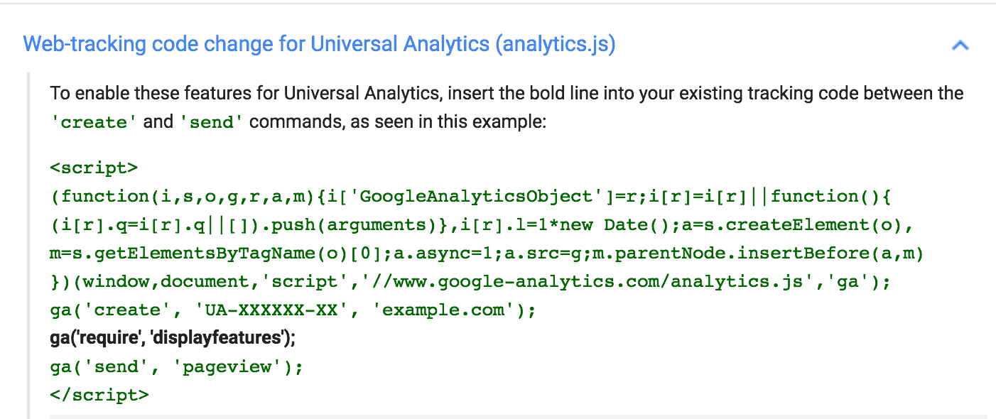 Modifying Google Analytics Tracking Code
