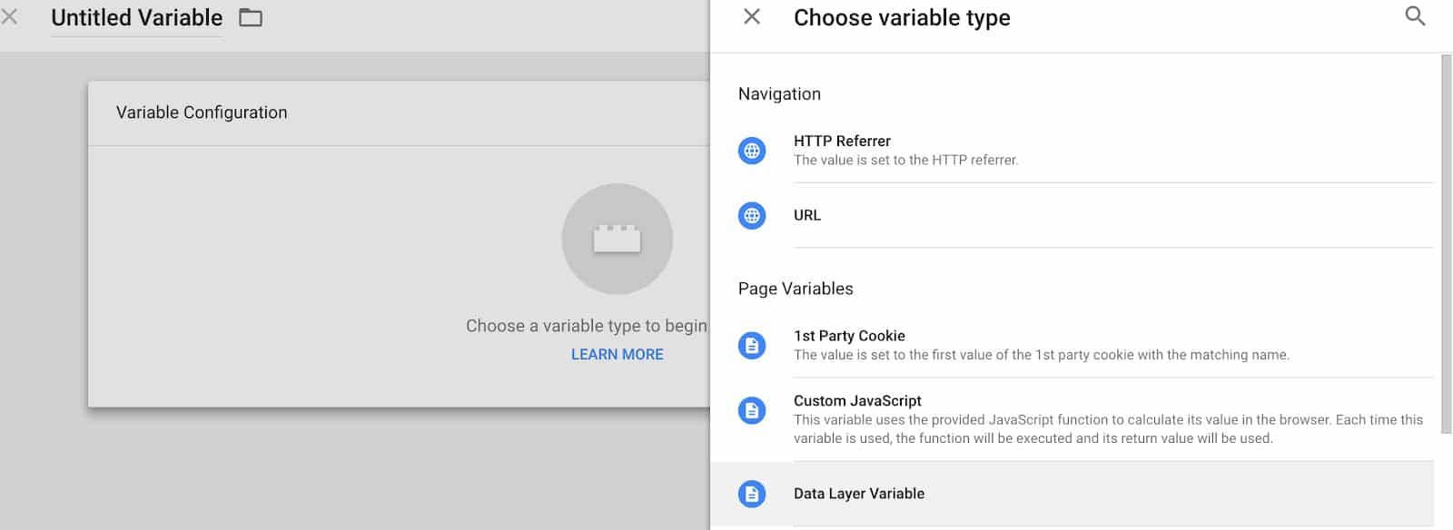 Data Layer Variable in Google Tag Manager