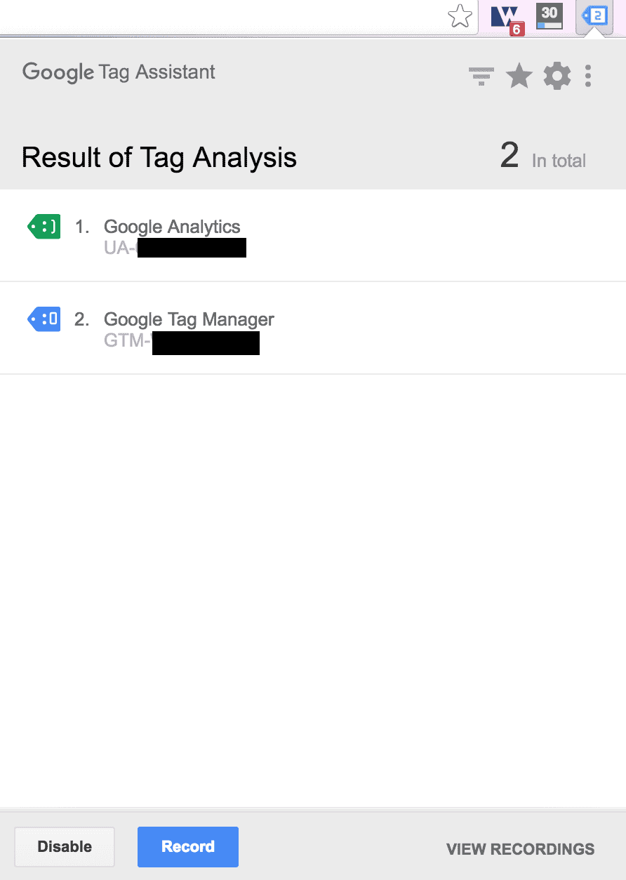 Tag Assistant (by Google) 