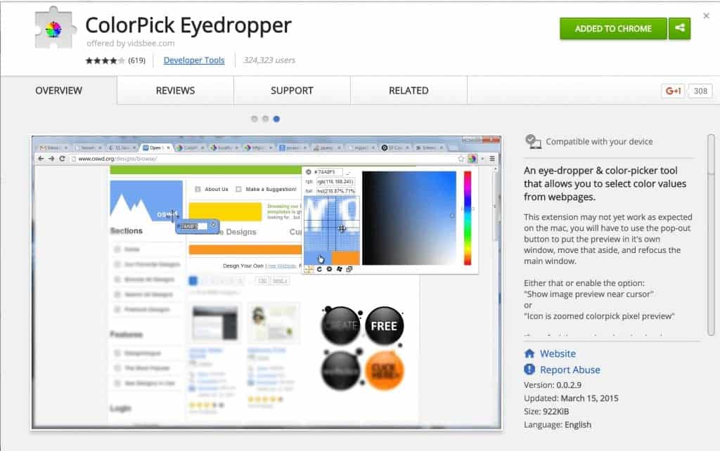 Colorpick Eyedropper Chrome Extension