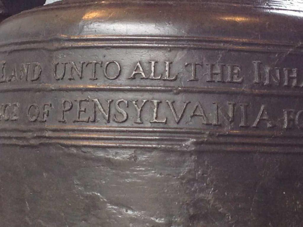 Misspelled Liberty Bell